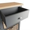 Firby Oak Large Basket Unit Open scaled
