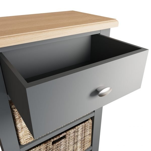 Firby Oak Large Basket Unit Open scaled