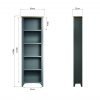 Firby Oak Large Bookcase Dimensions scaled