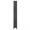 Firby Oak Large Bookcase Side scaled