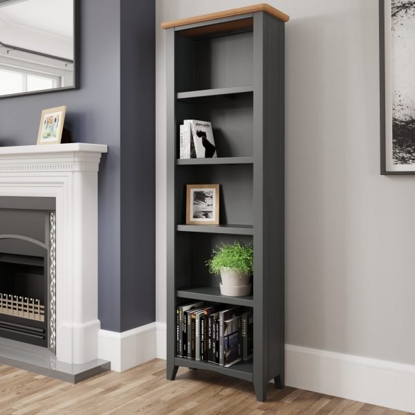 Firby Oak Large Bookcase scaled
