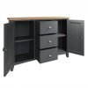 Firby Oak Large Sideboard Open scaled