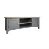 Firby Oak Large TV Unit Angle scaled