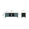 Firby Oak Large TV Unit Dimensions scaled