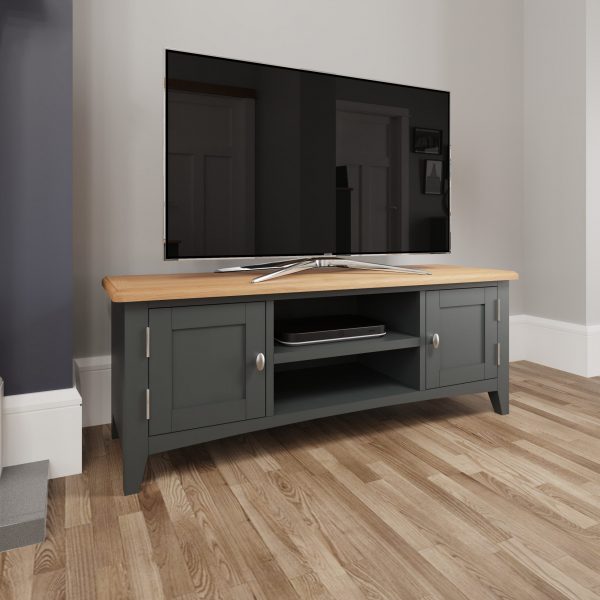 Firby Oak Large TV Unit scaled