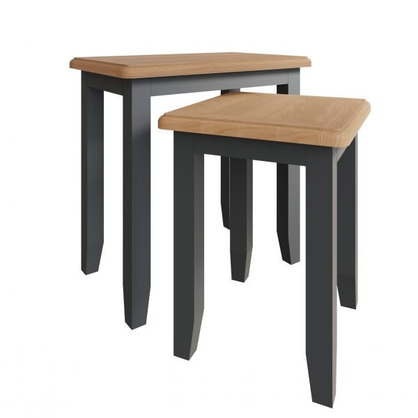 Firby Oak Nest of 2 Tables Split scaled