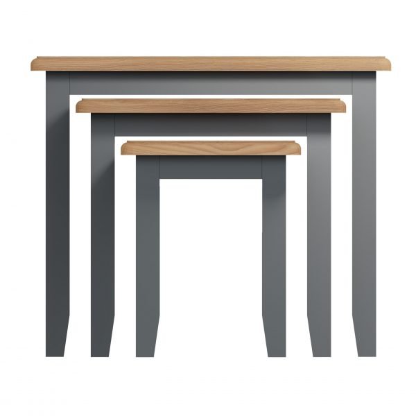 Firby Oak Nest of 3 Tables Front scaled
