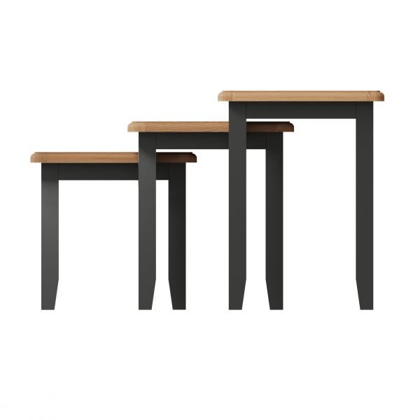 Firby Oak Nest of 3 Tables Side scaled
