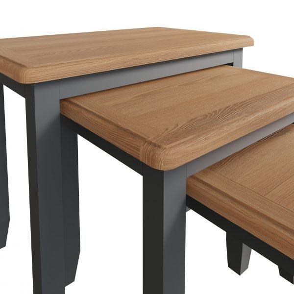 Firby Oak Nest of 3 Tables Top scaled
