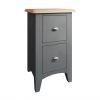 Firby Oak Small Bedside Cabinet Angle scaled