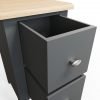 Firby Oak Small Bedside Cabinet Drwaer scaled