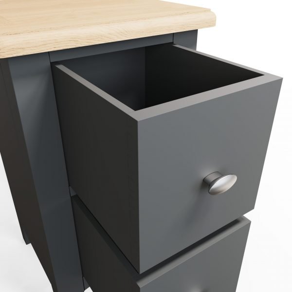 Firby Oak Small Bedside Cabinet Drwaer scaled