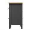 Firby Oak Small Bedside Cabinet Side scaled