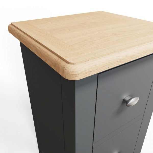 Firby Oak Small Bedside Cabinet Top scaled