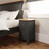 Firby Oak Small Bedside Cabinet scaled