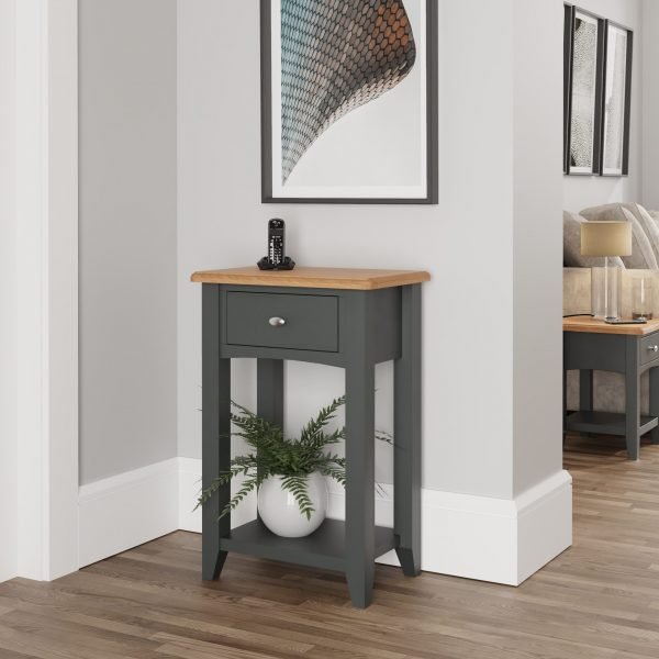 Firby Oak Telephone Table scaled