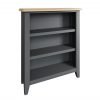 Firby Oak Wide Bookcase Angle scaled