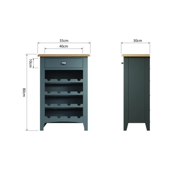 Firby Oak Wine Cabinet Dimensions scaled