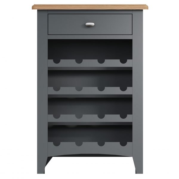 Firby Oak Wine Cabinet Front scaled