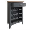Firby Oak Wine Cabinet Open scaled