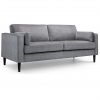 Hayward 3 Seater Sofa Grey Chenille