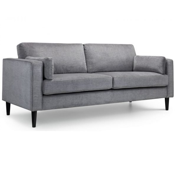 Hayward 3 Seater Sofa Grey Chenille
