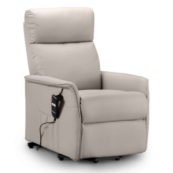 Helena Rise Recliner Pebble Faux Leather
