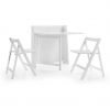 Helsinki Dining Set White White