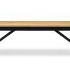 Hockley Bench BlackOak Front