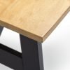 Hockley Table Black Oak close