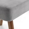 Huxley Chenille Dining Chair Dusk Grey Close