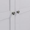 Isabelle Grey 2 Door 4 Drawer Wardrobe handle scaled