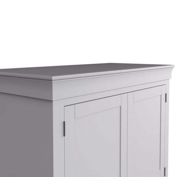 Isabelle Grey 2 Door 4 Drawer Wardrobe top scaled