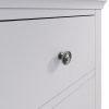 Isabelle Grey 5 Drawer Narrow Chest handle scaled