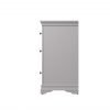Isabelle Grey 6 Drawer Chest side scaled