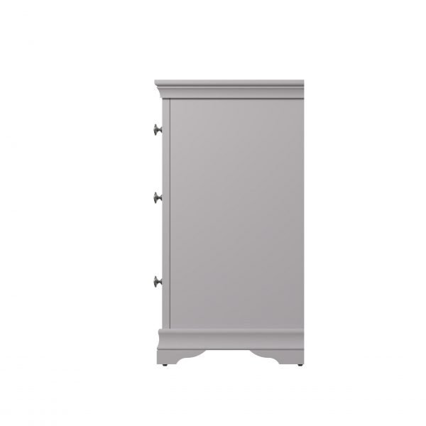 Isabelle Grey 6 Drawer Chest side scaled