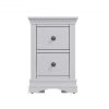 Isabelle Grey Bedside Cabinet front