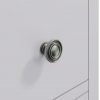 Isabelle Grey Bedside Cabinet handle scaled