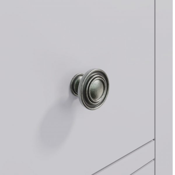 Isabelle Grey Bedside Cabinet handle scaled