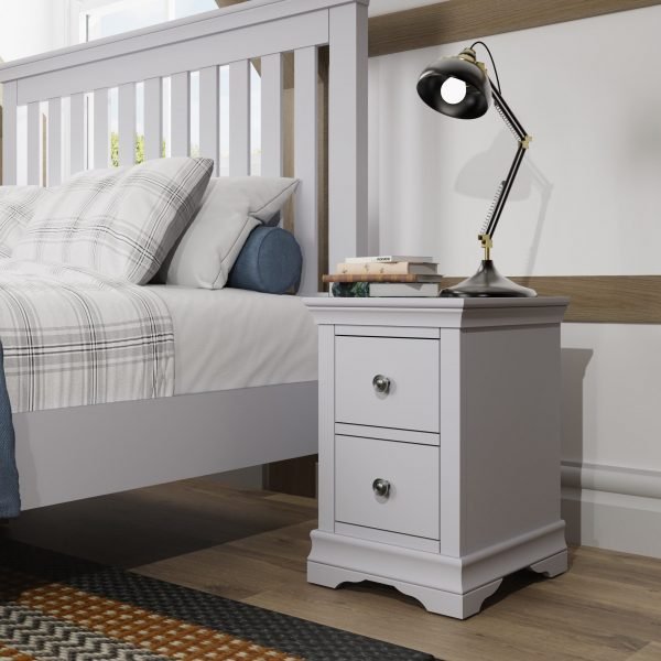 Isabelle Grey Bedside Cabinet scaled