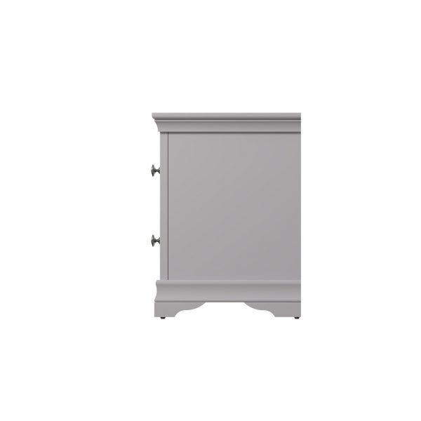 Isabelle Grey Bedside Cabinet side scaled