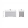 Isabelle Grey Blanket Box dims scaled