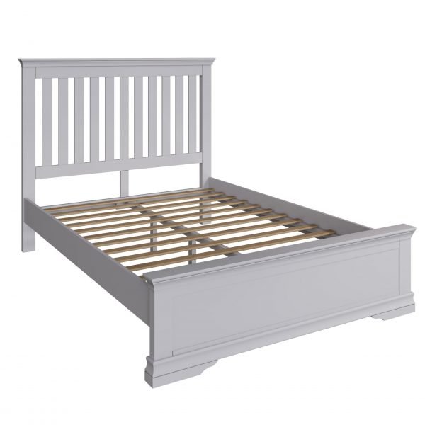 Isabelle Grey Double Bed angle scaled