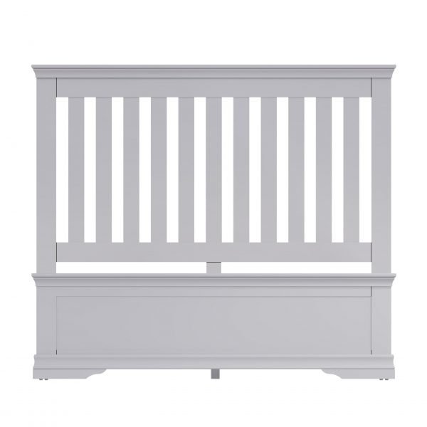 Isabelle Grey Double Bed back scaled