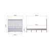 Isabelle Grey Double Bed dims scaled