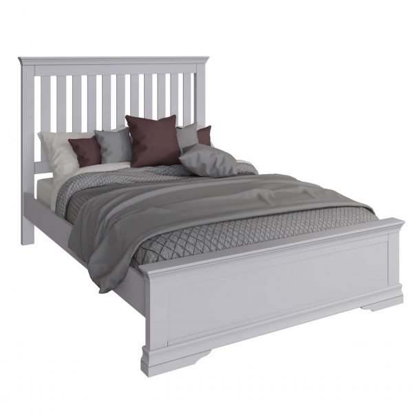 Isabelle Grey Double Bed made scaled
