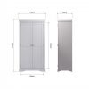 Isabelle Grey Full Hanging Wardrobe dims scaled