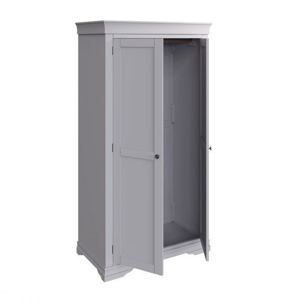 Isabelle Grey Full Hanging Wardrobe door scaled