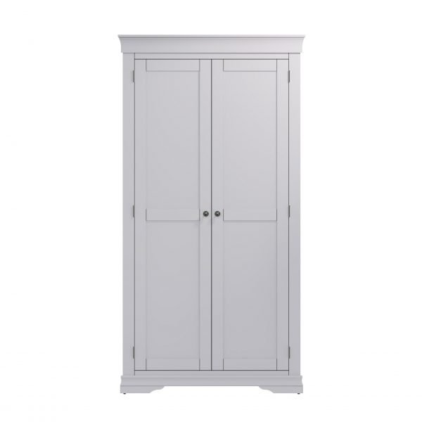 Isabelle Grey Full Hanging Wardrobe front scaled