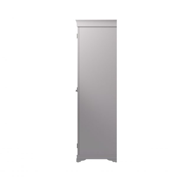 Isabelle Grey Full Hanging Wardrobe side scaled